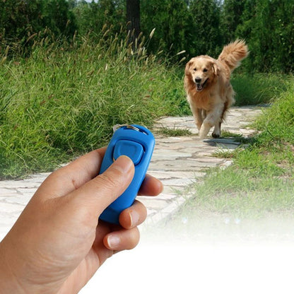 Combo Dog Clicker Whistle - Training Pet Trainer Click Puppy With Guide With Key Ring - Xmaker