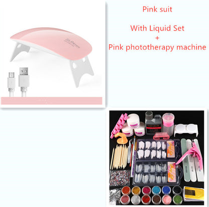 Nail Kit Acrylic Power and Liquid Set Nail Decorations Tool set