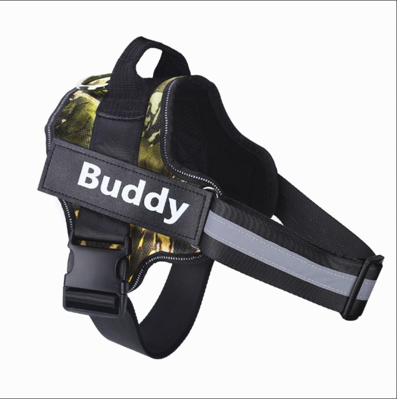 Dog Harness NO PULL Reflective Breathable Adjustable Pet Harness Vest For Small Large Dog Custom Patch Pet Supplies - Xmaker