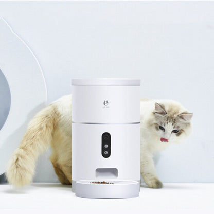 Pet Dog Cat Food Dispenser Bowl with Camera Wide Angle Automatic Pet Feeder Food Bowl APP Control Pet Accessories - Xmaker