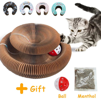 Pet Magnetic Folding Organ Toy Cat Scratch Board - Xmaker