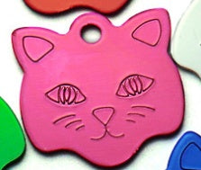 Cat head alumina pet tag - Xmaker