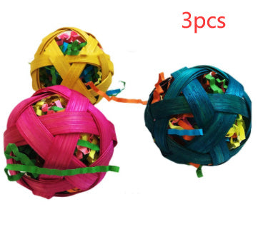 Natural Bamboo Woven Toy Ball Feeding Foraging Toy - Xmaker