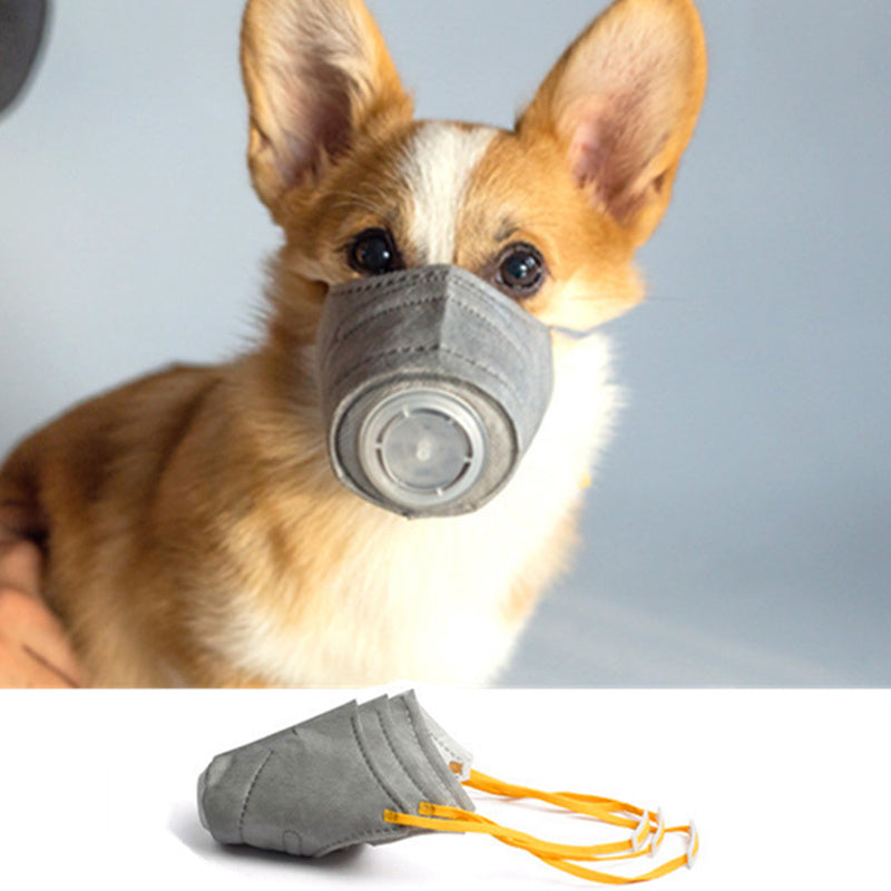 Dogs Anti-fog Haze Masks Anti Dust Gas Pollution Muzzle Dog Soft Face Cotton Mouth Mask Pet Respiratory PM2.5 Filter Pet Products - Xmaker