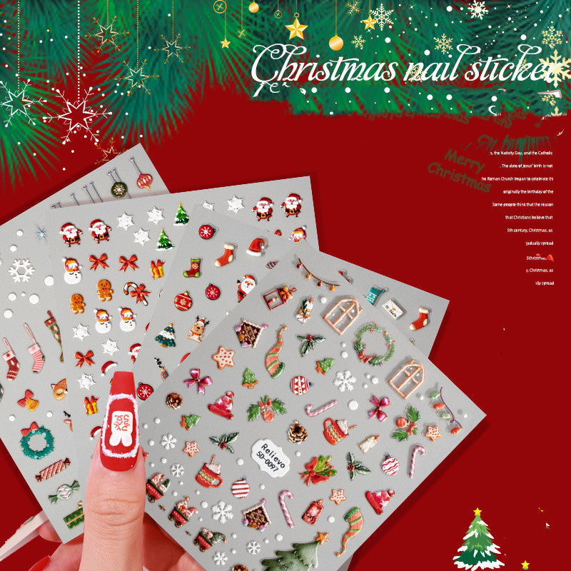 Christmas Nail Stickers Emblema - Xmaker