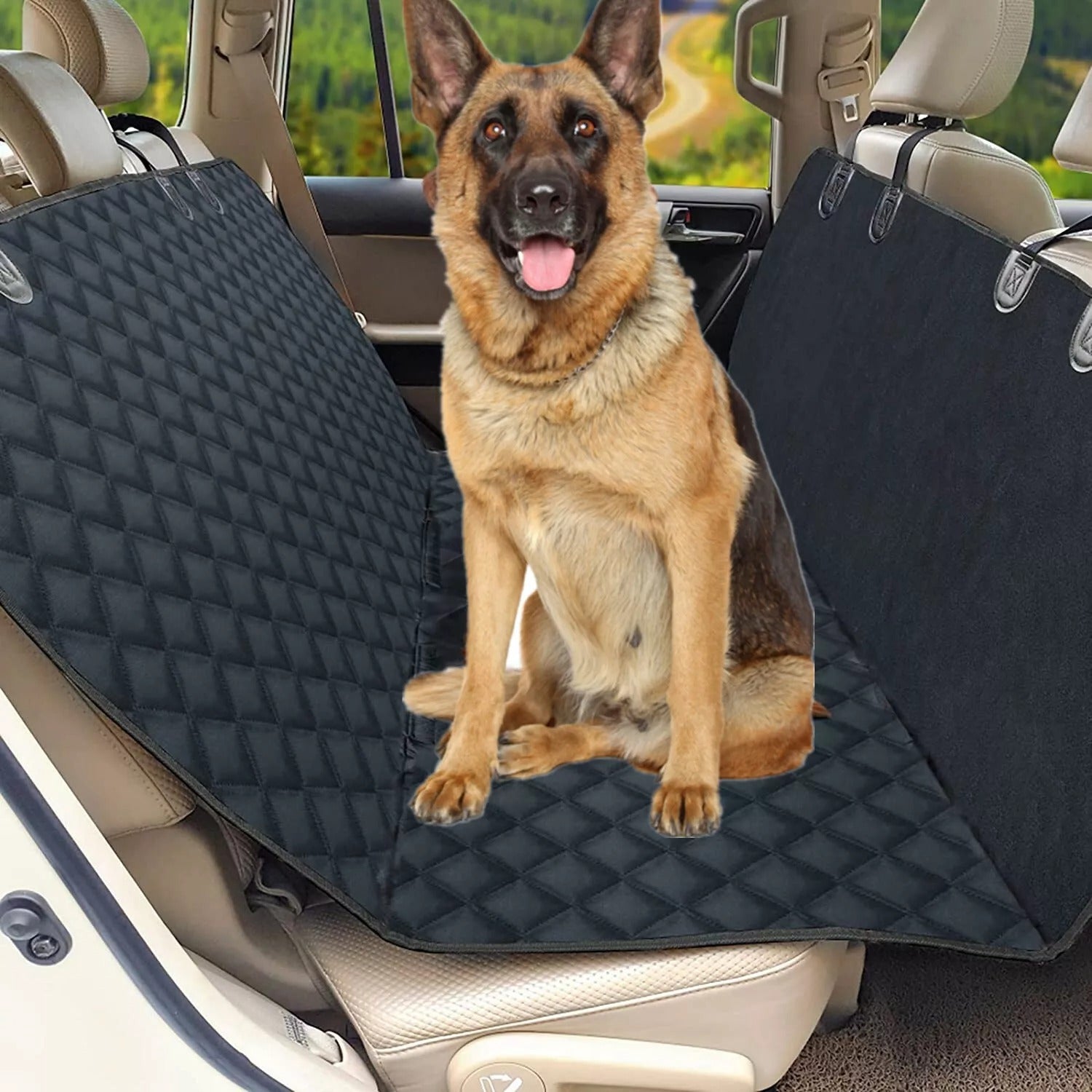 Seat Cover Rear Back Car Pet Dog Travel Waterproof Bench Protector - Xmaker