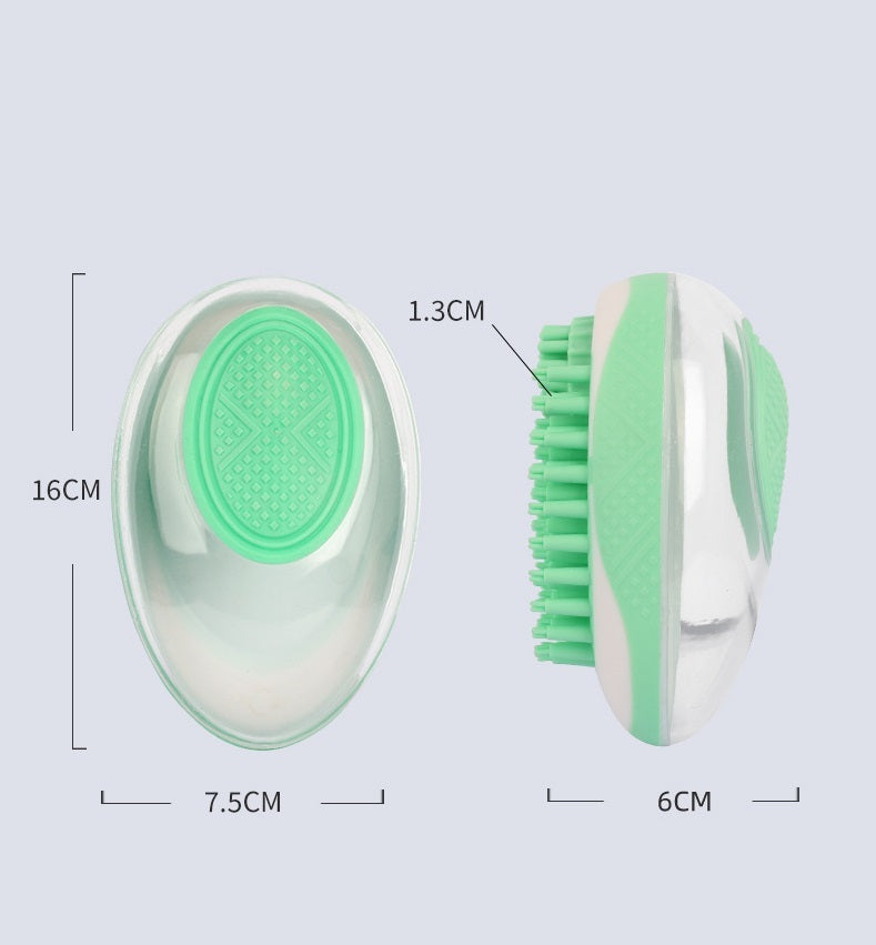 Dog Cat Bath Brush 2-in-1 Pet SPA Massage Comb Soft Silicone Pets Shower Hair Grooming Cmob Dog Cleaning Tool Pet Products - Xmaker