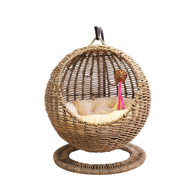 Pet Cat Litter Round Semi-enclosed Opening Cat Hanging Basket - Xmaker