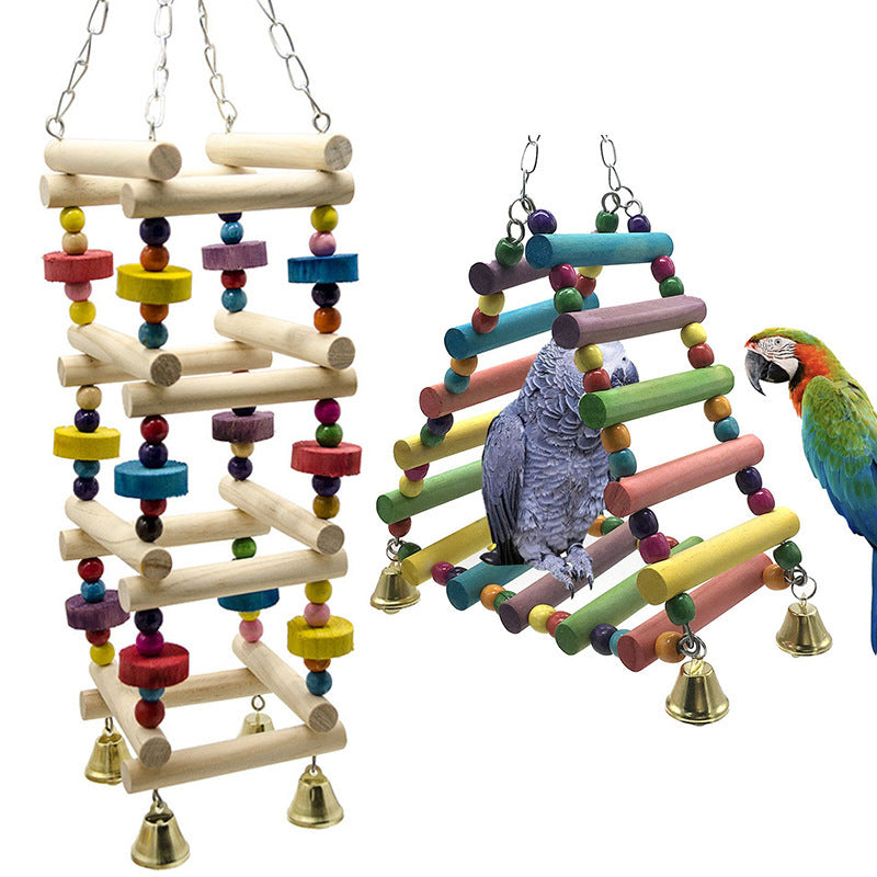 Parakeet Bird Toy Amusement Park Swing Stand - Xmaker