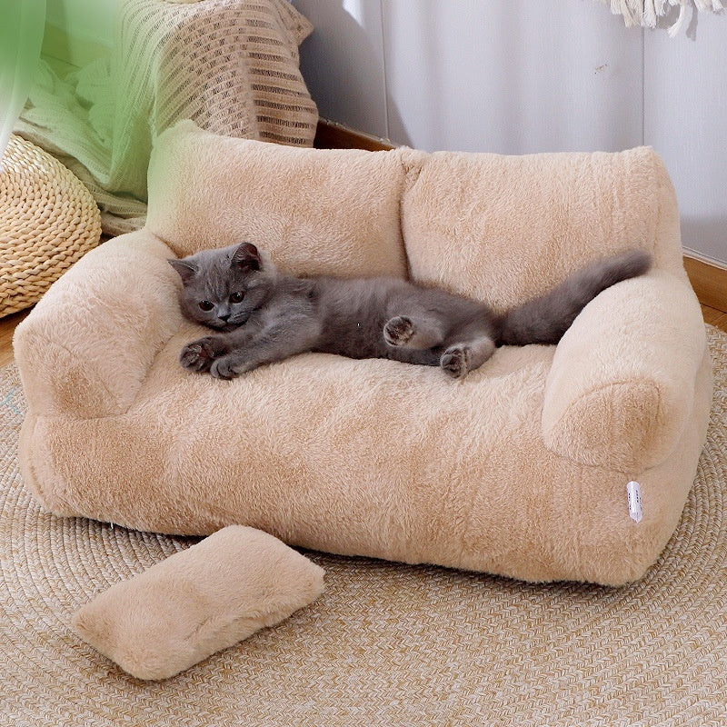 Pet Cat Bed Sofa Winter Warm Cat Nest Pet Bed For Small Medium Dogs Cats Comfortable Plush Puppy Bed Pet Supplies - Xmaker