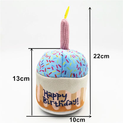 Cute Dog Birthday Cake Plush Toy - Xmaker