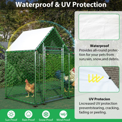 Poultry Habitat Cage With Lid For Chicken Coop - Xmaker