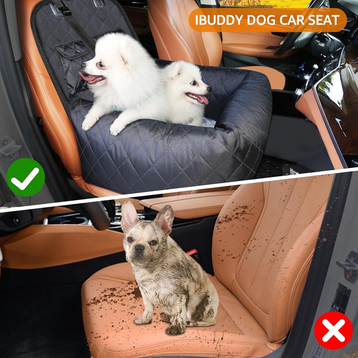 Car Waterproof Back Seat Pet Cover Protector Mat Safe Travel Accessories For Cat Dog Pet Carrier Car Front Rear Seat Mat Cushion - Xmaker