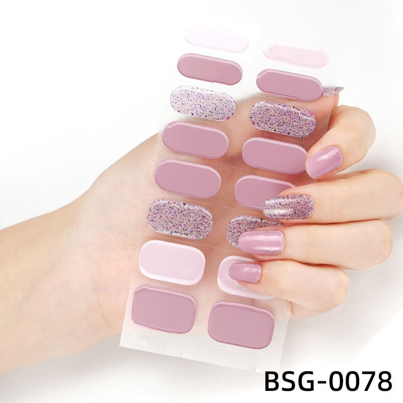 Semi-cured Nail Stickers Gel 3d Bronzing UV Nail Nail Stickers Paper - Xmaker