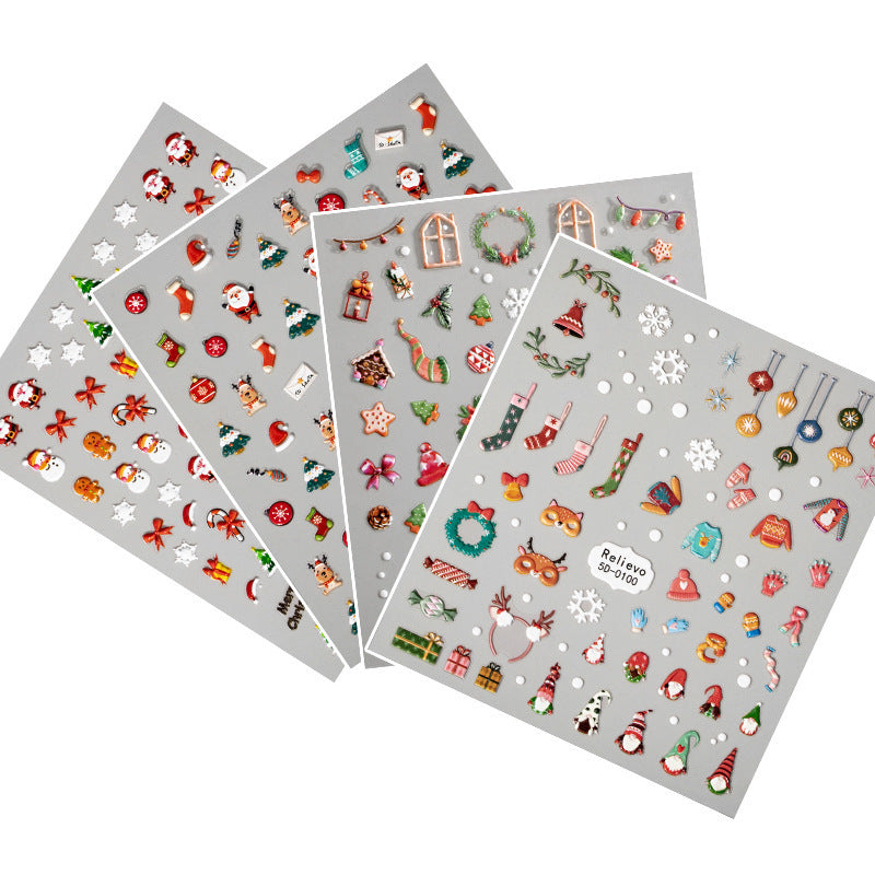 Christmas Nail Stickers Emblema - Xmaker