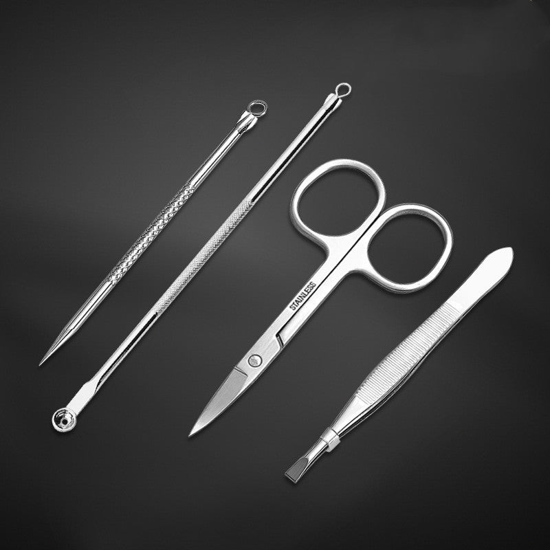 Stainless steel manicure tool set