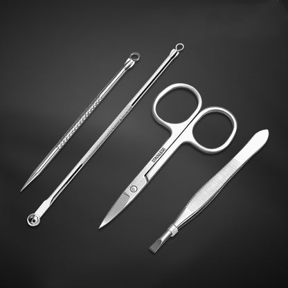 Stainless steel manicure tool set