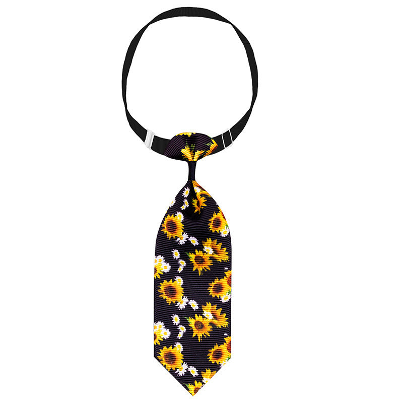 Sunflower Pet Tie Summer Collar Decoration - Xmaker