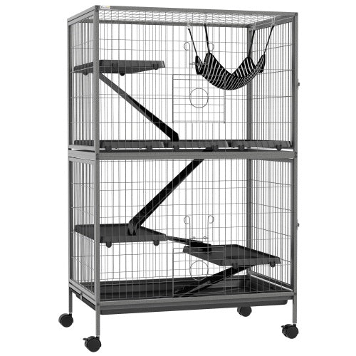 5 Tiers Of Small Animal Cages, Ferret  Large Chinchilla With Hammock Fittings And Heavy Duty Wires - Xmaker