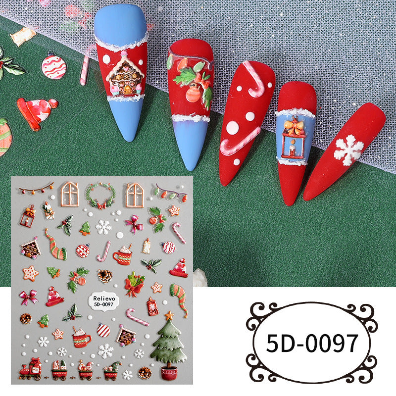 Christmas Nail Stickers Emblema - Xmaker