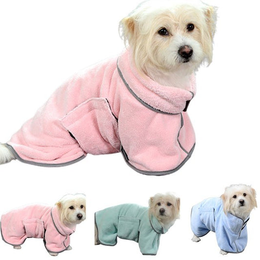 Quick-drying Pet Absorbent Towel Dog Bathrobe Pet Dog Bath Towel For Dogs Cats Microfiber Absorbent Pet Drying Towel Pet Supplies Pet Products - Xmaker