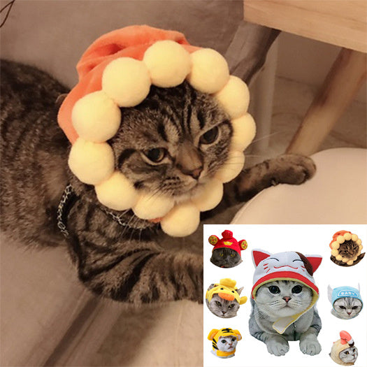 Funny Pet Dog Cat  Costume Warm Hat Photo Props Headwear - Xmaker