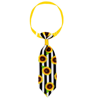 Sunflower Pet Tie Summer Collar Decoration - Xmaker