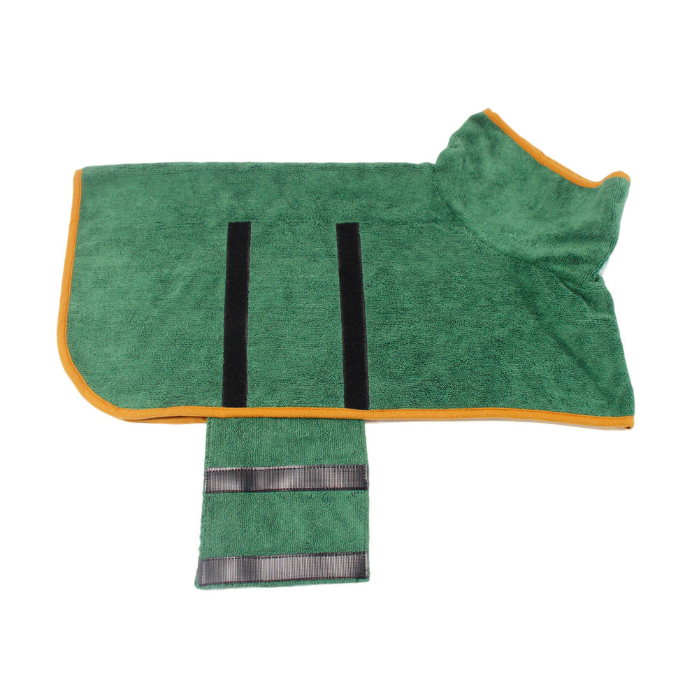 Absorbent Pet Bathrobe With Waist-wrapped Microfiber - Xmaker