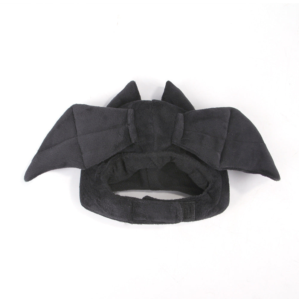 Pet Halloween Hat Teddy Dress Up Bat Headdress Cat Hat Cat Head - Xmaker