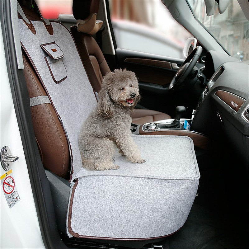 Retro Dual-purpose Pet Car Mat Front Seat Cushion - Xmaker