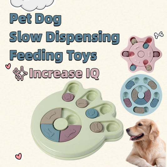 Dog Puzzle Toys Increase IQ Interactive Slow Dispensing Feeding Dog Training Games Feeder For Small Medium Dog Pet Training Toy - Xmaker