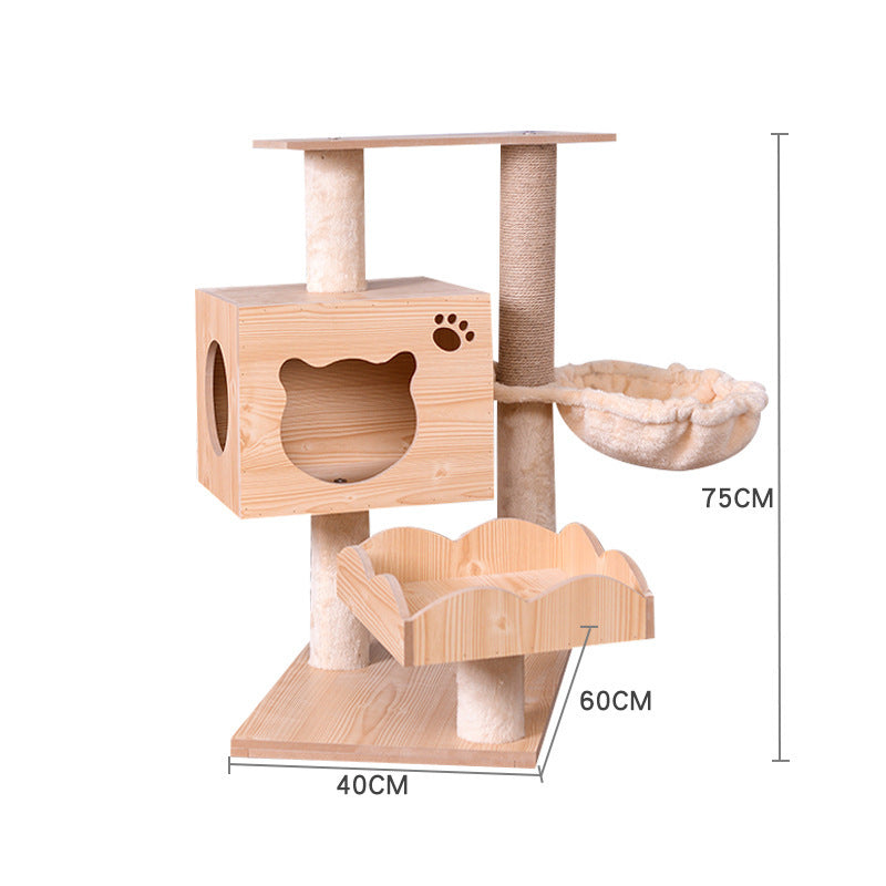 Cat Crawl Nest Scratching Board Tree Supplies Pet Toy Space Capsule - Xmaker