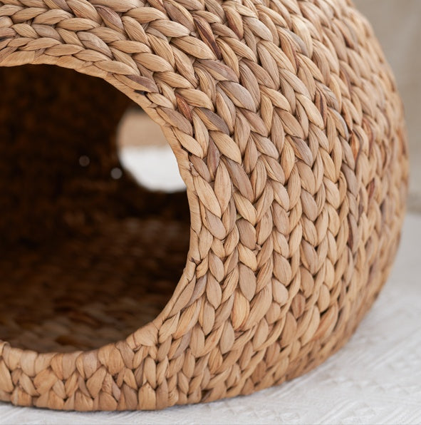 Weaving Rattan Circular Cat Bed - Xmaker