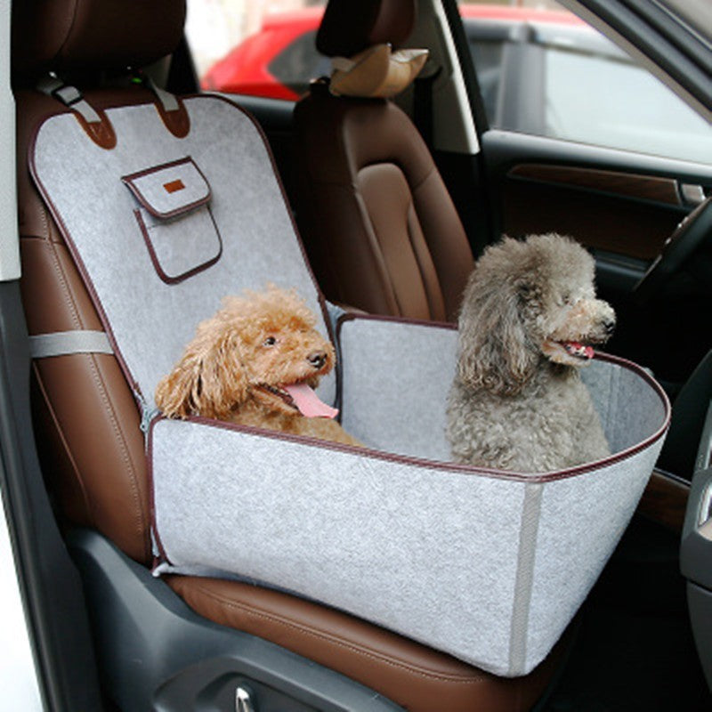 Retro Dual-purpose Pet Car Mat Front Seat Cushion - Xmaker