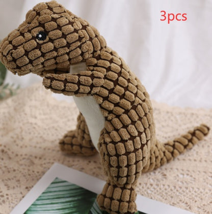 Dog Bite Resistant Plush Sounding Toy Dinosaur - Xmaker