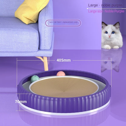 Round Cat Scratching Board Wear-resistant Anti-scratch Claw Grinder Furniture Protector Pet Products - Xmaker