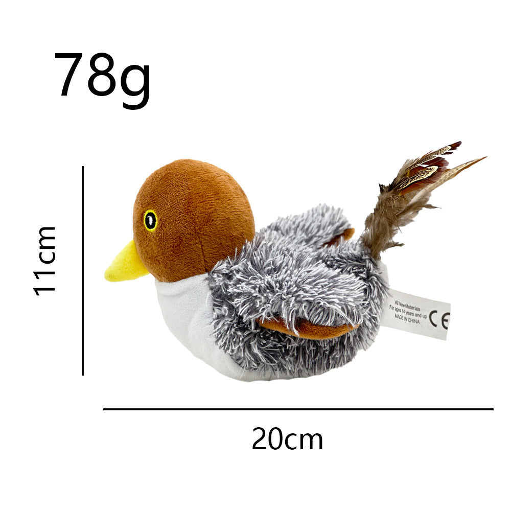 Interactive Cat Plush Toys For Indoor Cats Automatic Flapping Bird Cat Toy USB Rechargeable Electronic Pet Enrichment Toys - Xmaker