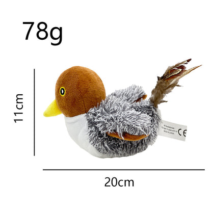 Interactive Cat Plush Toys For Indoor Cats Automatic Flapping Bird Cat Toy USB Rechargeable Electronic Pet Enrichment Toys - Xmaker