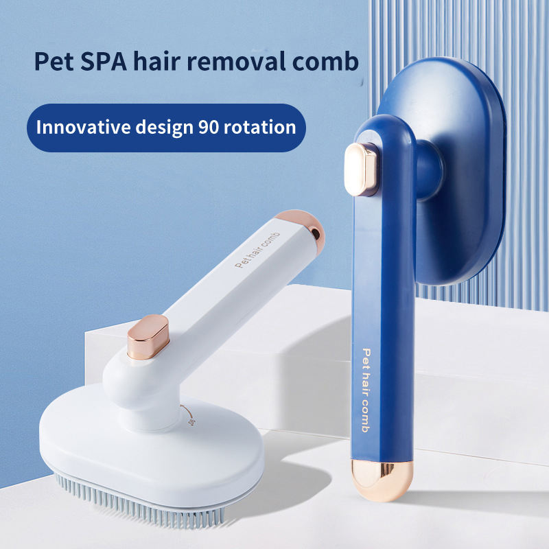 Pet Comb Cat Dog To Remove Floating Hair Pet Hair Brush Hair Removal Artifact Pet Grooming Brush Supplies Self Cleaning Comb Pet Products - Xmaker