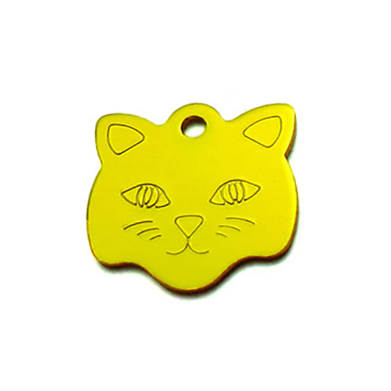 Cat head alumina pet tag - Xmaker