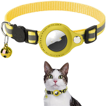 Reflective Collar Waterproof Holder Case For Airtag Air Tag Airtags Protective Cover Cat Dog Kitten Puppy Nylon Collar - Xmaker