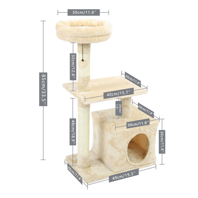 Pet Cat Toy Condo Cat Climbing Tower Multi-layer - Xmaker