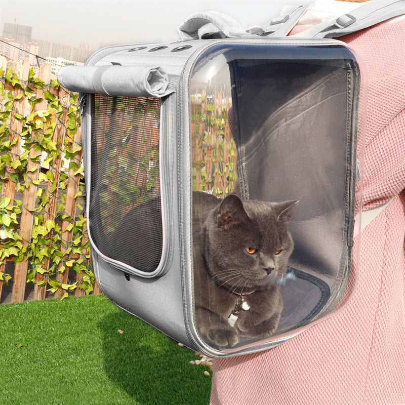 Pet Cat Carrier Backpack Breathable Cat Travel Outdoor Shoulder Bag For Small Dogs Cats Portable Packaging Carrying Pet Supplies - Xmaker