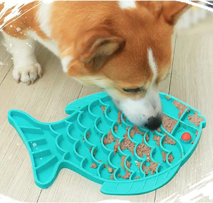 Silicone Lick Mat For Pet Dogs Slow Food Plate Rice Bowl For Small Medium Dog Anti Gulping Choking Feeder Puppy Treat Dispenser - Xmaker