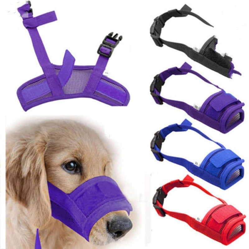 Dog Safety Muzzle Muzzel Adjustable Biting Barking Chewing - Xmaker