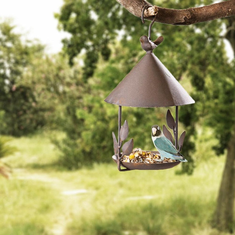 American made old wrought iron bird feeder - Xmaker