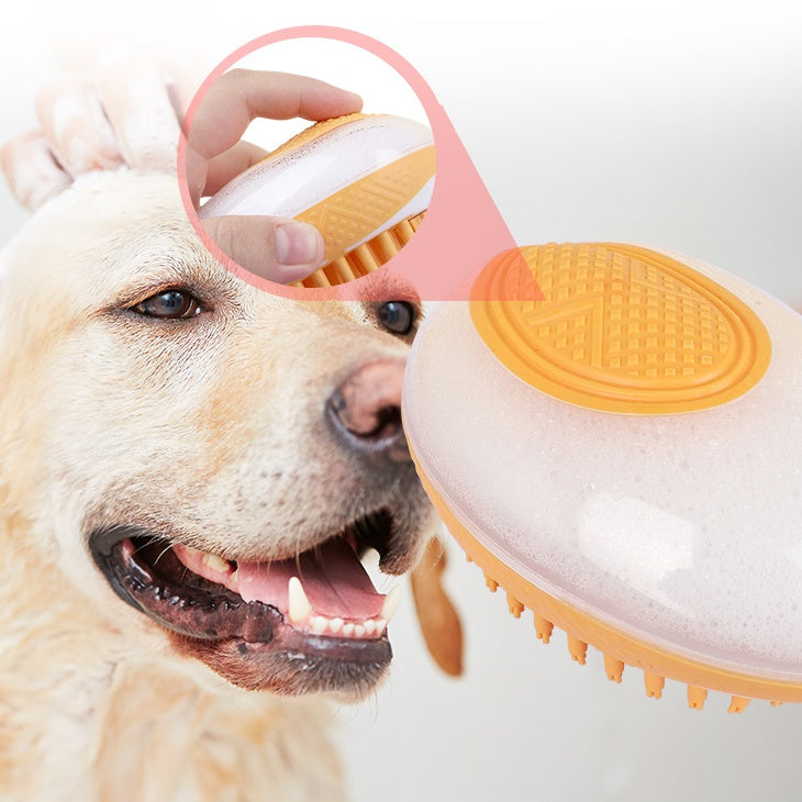 Dog Cat Bath Brush 2-in-1 Pet SPA Massage Comb Soft Silicone Pets Shower Hair Grooming Cmob Dog Cleaning Tool Pet Products - Xmaker