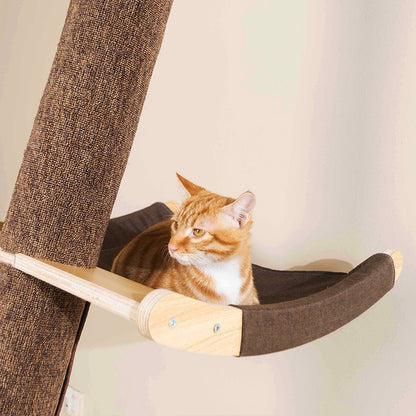 Solid Wood Large Cat Climbing Frame Cat Litter Cat Tree One Cat Shelf - Xmaker