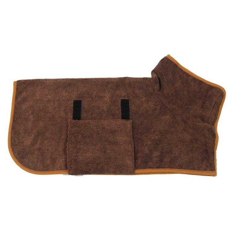 Absorbent Pet Bathrobe With Waist-wrapped Microfiber - Xmaker