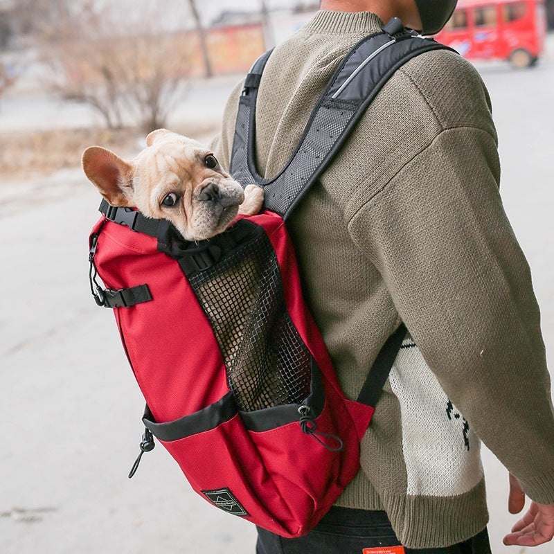 Pet Dog Carrier Bag Carrier For Dogs Backpack Out Double Shoulder Portable Travel Backpack Outdoor Dog Carrier Bag Travel - Xmaker